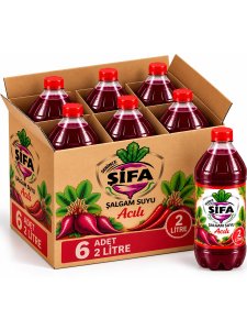 Acılı 2 Litre Şifa Şalgam Suyu (6'lı Koli)