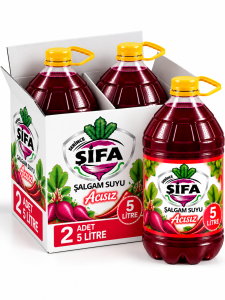 Acısız 5 Litre Şifa Şalgam Suyu (2'li Koli)