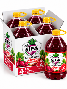 Acısız 5 Litre Şifa Şalgam Suyu (4'lü Koli)